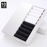 HSS 10Pairs Business Men Silk Socks Tear-resistant Breathable Casual Socks Ultra-thin Coolest Nylon Man Socks Stretchy Stockings