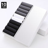 HSS 10Pairs Business Men Silk Socks Tear-resistant Breathable Casual Socks Ultra-thin Coolest Nylon Man Socks Stretchy Stockings