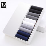 HSS 10Pairs Business Men Silk Socks Tear-resistant Breathable Casual Socks Ultra-thin Coolest Nylon Man Socks Stretchy Stockings
