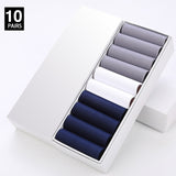HSS 10Pairs Business Men Silk Socks Tear-resistant Breathable Casual Socks Ultra-thin Coolest Nylon Man Socks Stretchy Stockings