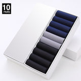 HSS 10Pairs Business Men Silk Socks Tear-resistant Breathable Casual Socks Ultra-thin Coolest Nylon Man Socks Stretchy Stockings