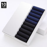 HSS 10Pairs Business Men Silk Socks Tear-resistant Breathable Casual Socks Ultra-thin Coolest Nylon Man Socks Stretchy Stockings
