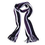 JODIMITTY Winter Designer Scarf Men Striped Cotton Scarf Male Brand Shawl Wrap Knit Cashmere Bufandas Long Striped With Tassel