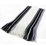JODIMITTY Winter Designer Scarf Men Striped Cotton Scarf Male Brand Shawl Wrap Knit Cashmere Bufandas Long Striped With Tassel