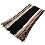 JODIMITTY Winter Designer Scarf Men Striped Cotton Scarf Male Brand Shawl Wrap Knit Cashmere Bufandas Long Striped With Tassel