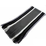 JODIMITTY Winter Designer Scarf Men Striped Cotton Scarf Male Brand Shawl Wrap Knit Cashmere Bufandas Long Striped With Tassel