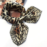50*50 Multifunction Silk Scarf women fashion Printed Scarves Hair Tie Flower Leopard Striped Ribbon Headwear Retro Neckerchief