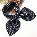 50*50 Multifunction Silk Scarf women fashion Printed Scarves Hair Tie Flower Leopard Striped Ribbon Headwear Retro Neckerchief