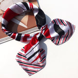 50*50 Multifunction Silk Scarf women fashion Printed Scarves Hair Tie Flower Leopard Striped Ribbon Headwear Retro Neckerchief