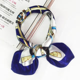 50*50 Multifunction Silk Scarf women fashion Printed Scarves Hair Tie Flower Leopard Striped Ribbon Headwear Retro Neckerchief