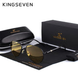 2018 Mens Polarized Night Driving Sunglasses Men Brand Designer Yellow Lens Night Vision Driving Glasses Goggles Reduce Glare