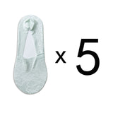 5 Pairs Fashion Women Girls Summer Socks Style Lace Flower Short Sock Antiskid Invisible Ankle Socks 2019 New 7 colors