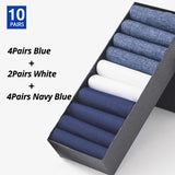 HSS Brand 10Pairs Men Summer Socks High Quality Business Casual Thin Socks Breathable Bamboo Male Cool Socks Ultra-thin Meias