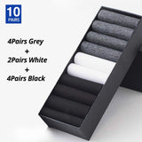 HSS Brand 10Pairs Men Summer Socks High Quality Business Casual Thin Socks Breathable Bamboo Male Cool Socks Ultra-thin Meias