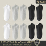 HSS Brand 100% Cotton Men Socks Summer Thin Breathable Socks High Quality No Show Boat Socks Black Short For Students Size 39-44