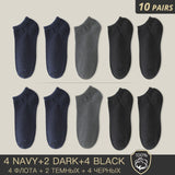 HSS Brand 100% Cotton Men Socks Summer Thin Breathable Socks High Quality No Show Boat Socks Black Short For Students Size 39-44