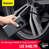 Baseus Portable Inflator Pump Car Air Compressor Smart Digital Tire Pressure Detection Auto Tire Pump for Car Bike Motorcycle