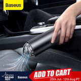 Baseus Car Vacuum Cleaner Portable Wireless Handheld Auto Vacuum Cleaner Robot for Car Interior & Home & Computer Cleaning