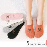 HSS Newset High Quality Women Cartoon Socks Cute Cat Boat Sock Summer thin slipper Cotton Lovely Floor Socks for Lady Girl Kid