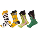 HSS Brand Men's Cotton Winter Socks Dress Casual Street Sock Funny Happy Socks Colorful animal Pattern Long Socks For Men Gift